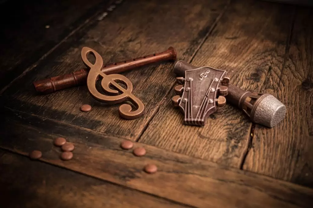 Chocolat en trompe l'oeil KIYOSA instruments de musique